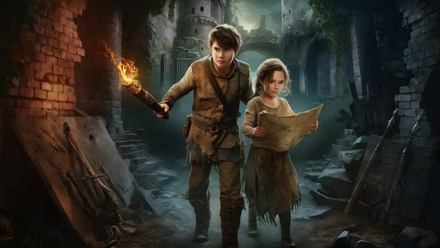 courageous-brother-sister-exploring-old-castle Canadian ghostwriters