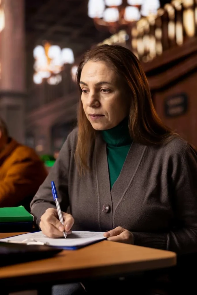 focused-student-taking-notes-from-webinar-reviewing-archived-files