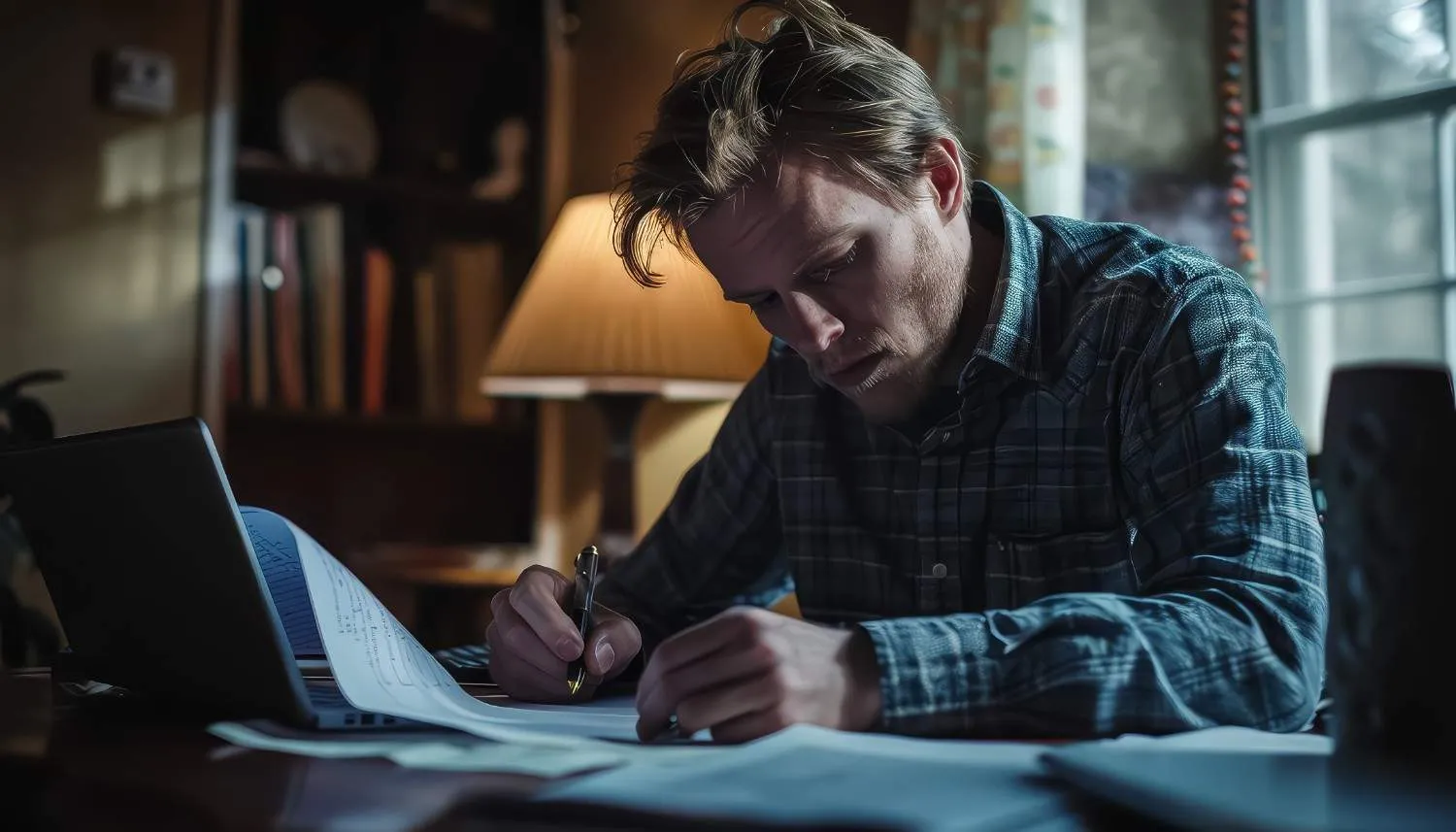 man-is-writing-with-pencil-piece-paper canadianghostwriters