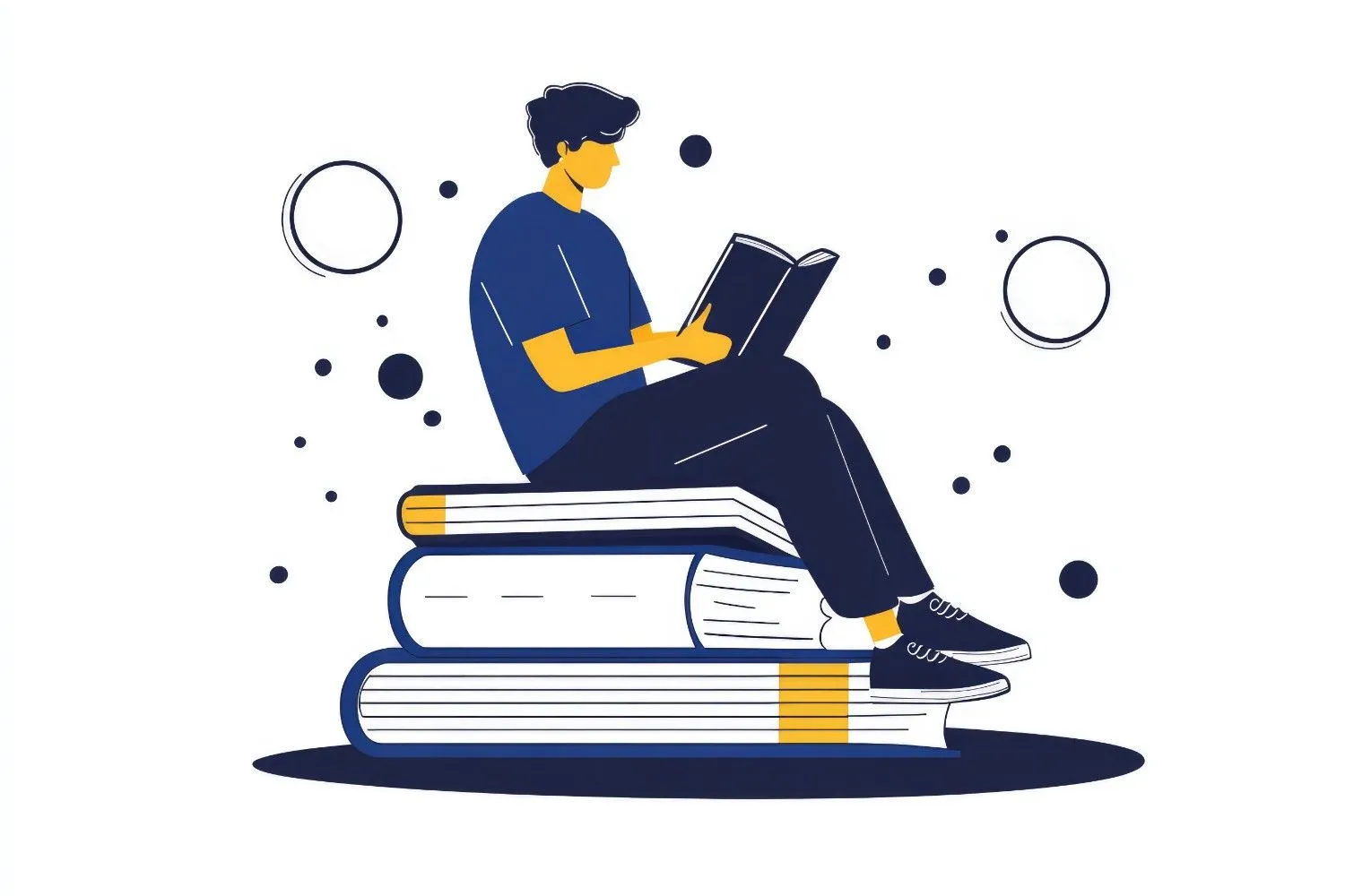 man-sits-stack-books-with-words-word-top Canadian ghostwriters