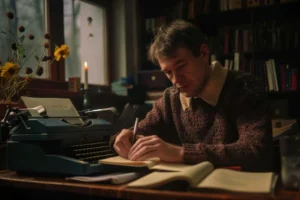 author-writing-his-novel-typewriter-author-writing-his-novel-typewriter canadianghostwriters